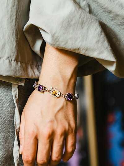 Stardust bracelet (gold) (925 silver)