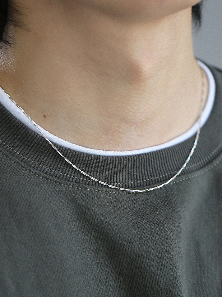 Needle chain necklace (925 silver)