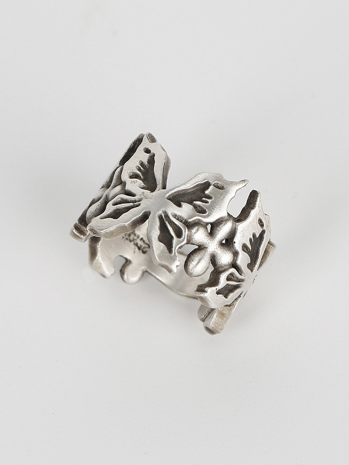 Butterfly rail ring (925 silver)