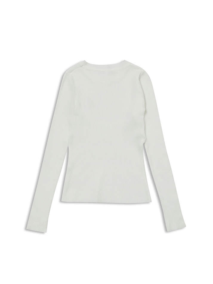 slim line knit ivory
