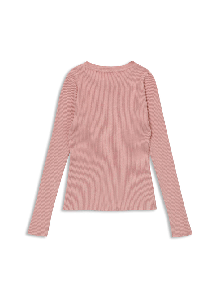 slim line knit pink