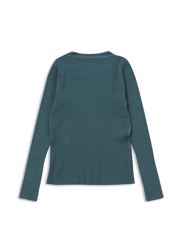 slim line knit blue