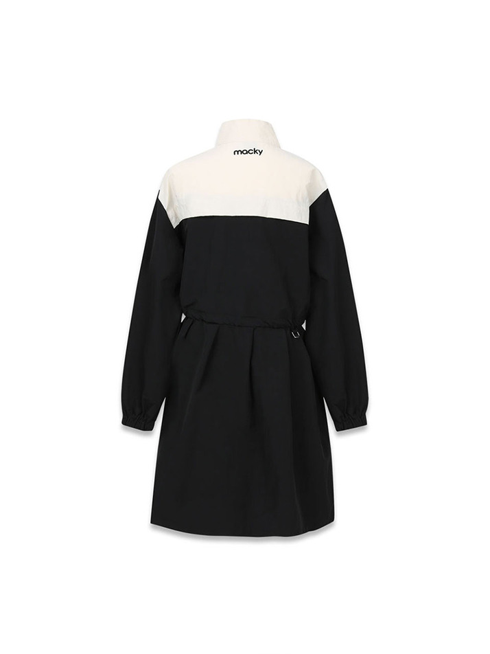 whio anorak dress black