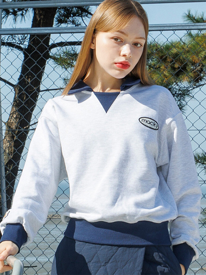 sporty max sweatshirt light gray