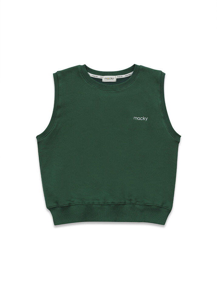daisy sweat vest green
