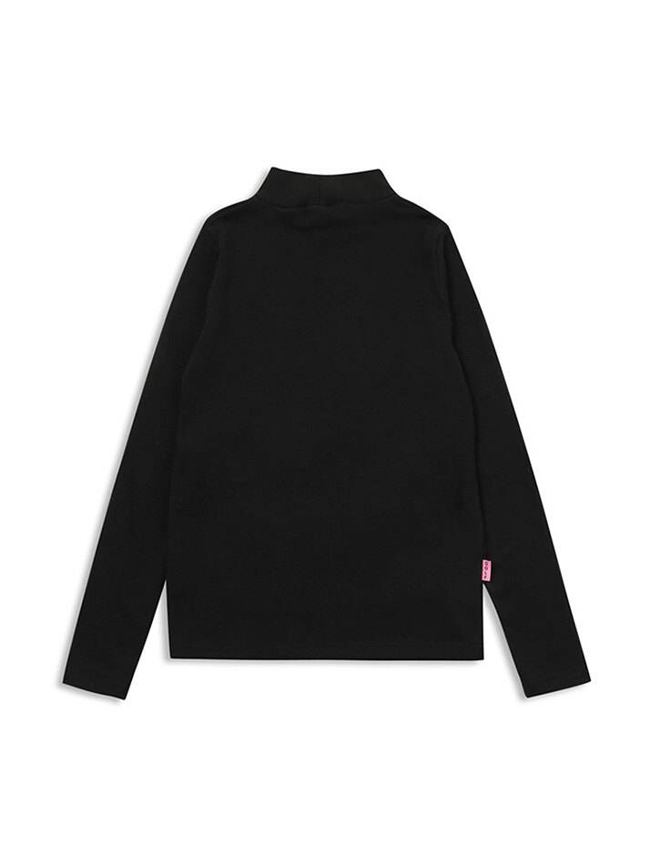 half-neck layer T-shirt black