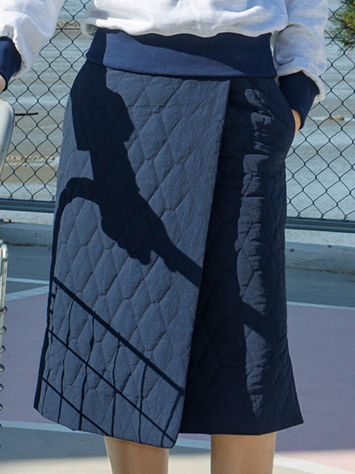 always macky long skirt navy