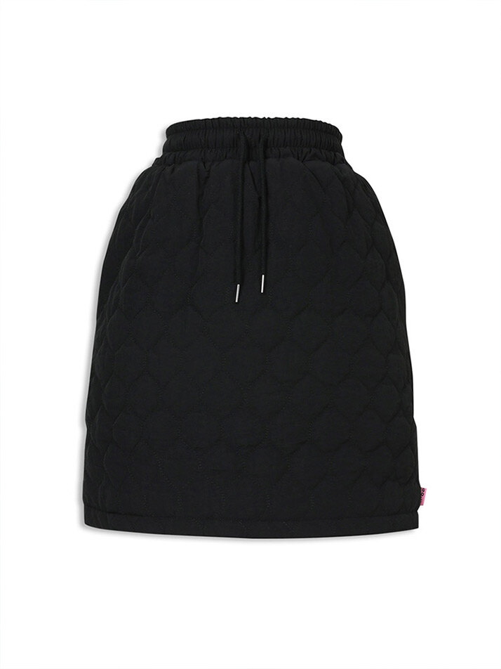 padded banding skirt black