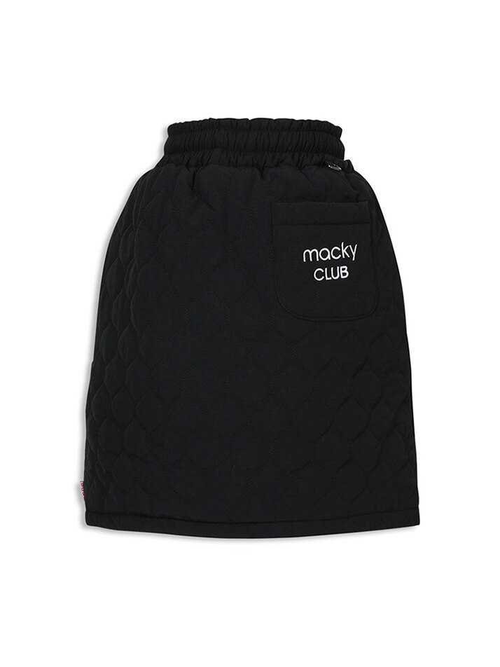 padded banding skirt black