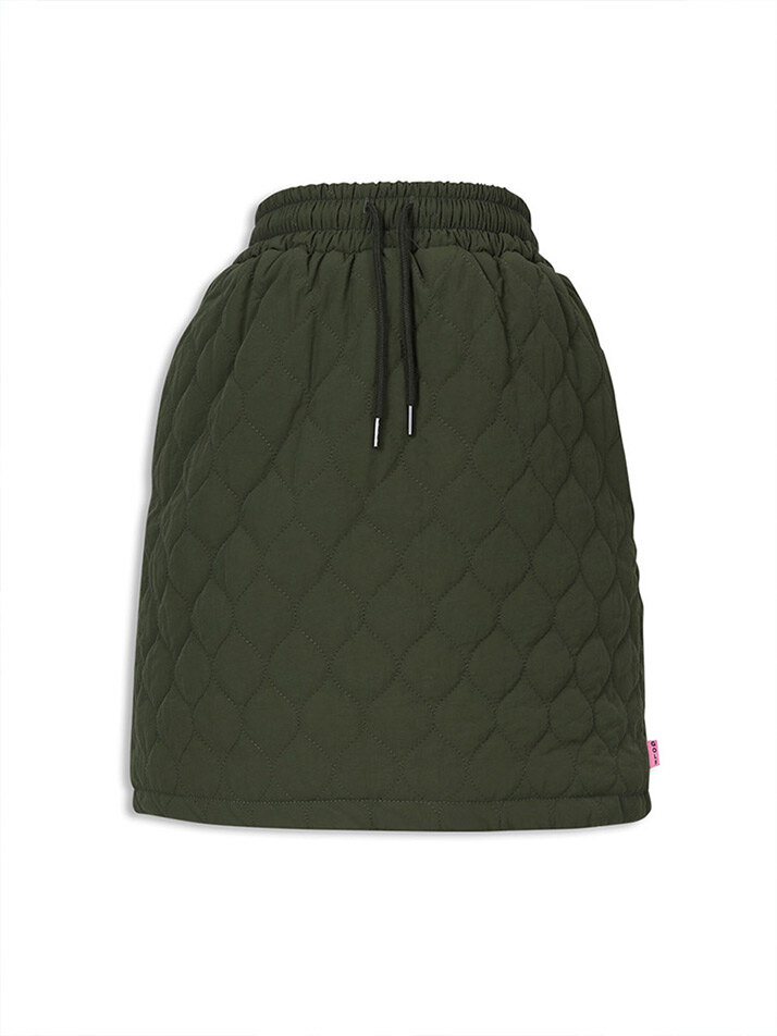 padded banding skirt khaki