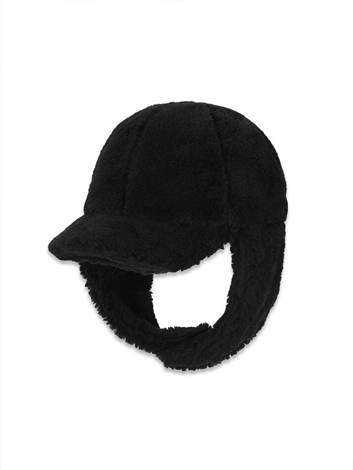 bookle cap hat black