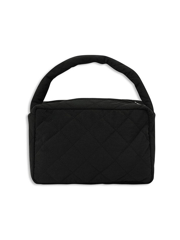 quilting square tote bag black