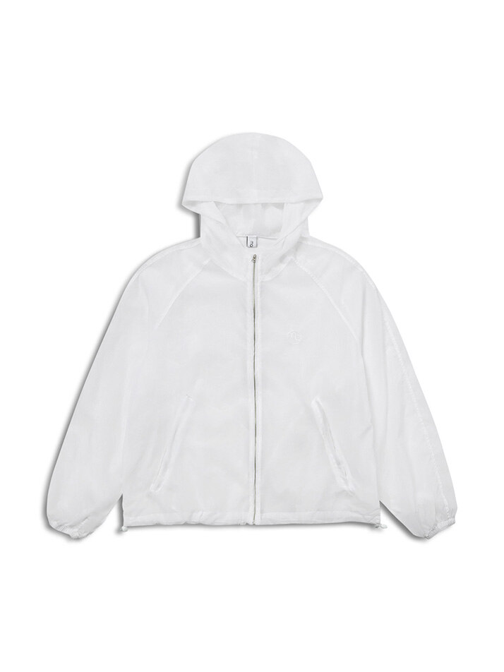 Skin Packable Hood Jacket white