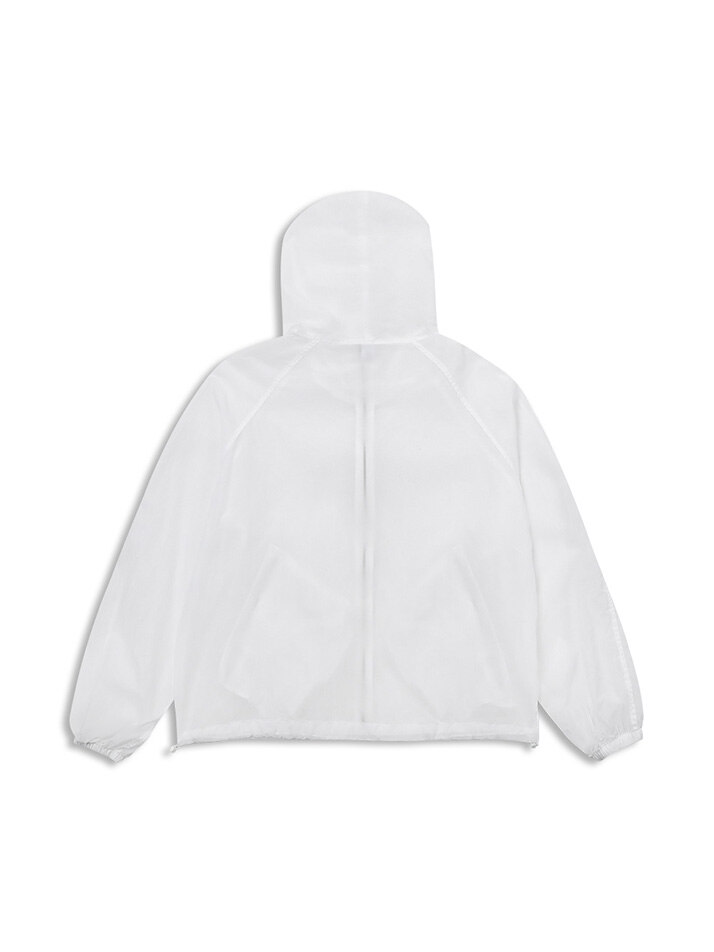 Skin Packable Hood Jacket white