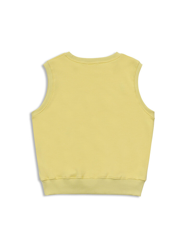 circlefield sweat vest yellow