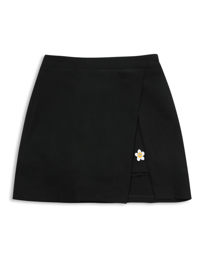 daisy slit skirt Pants black