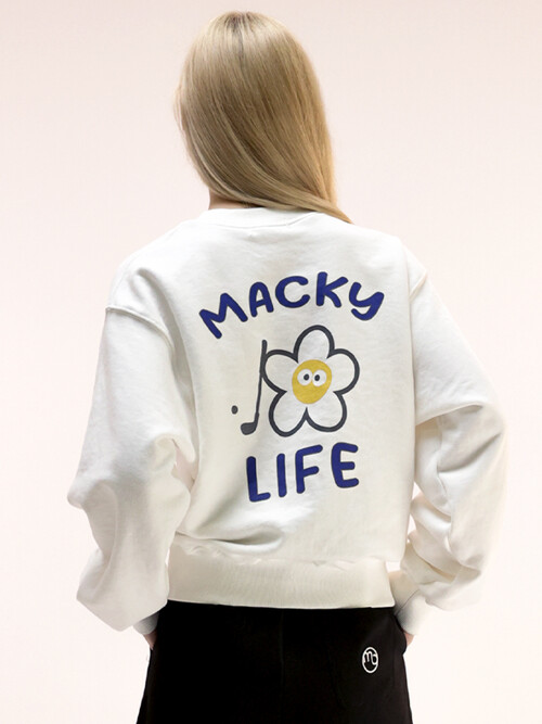 Macky life Sweatshirt white