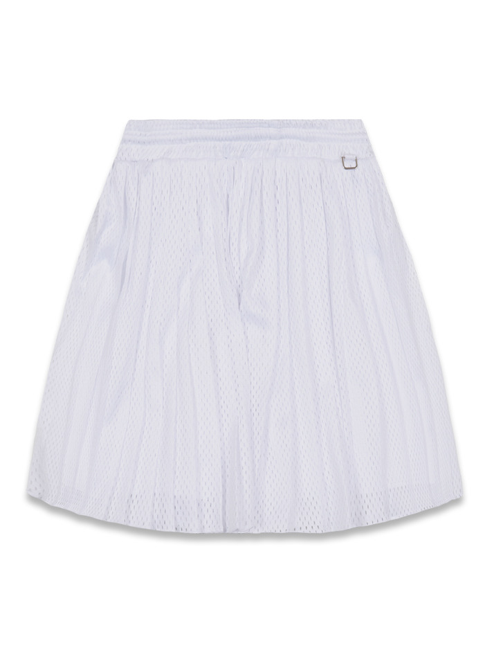 Hidden Pleats Skirt white