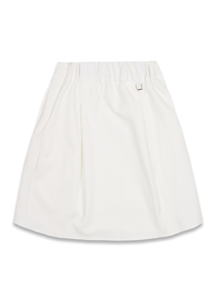 mini full-line skirt white