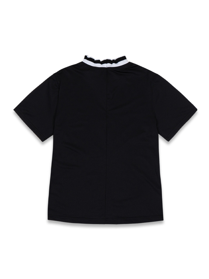 Slim Half Neck T-shirt black