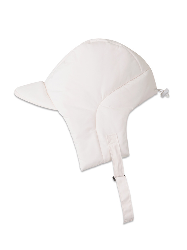 코지 패딩 캡 모자 아이보리