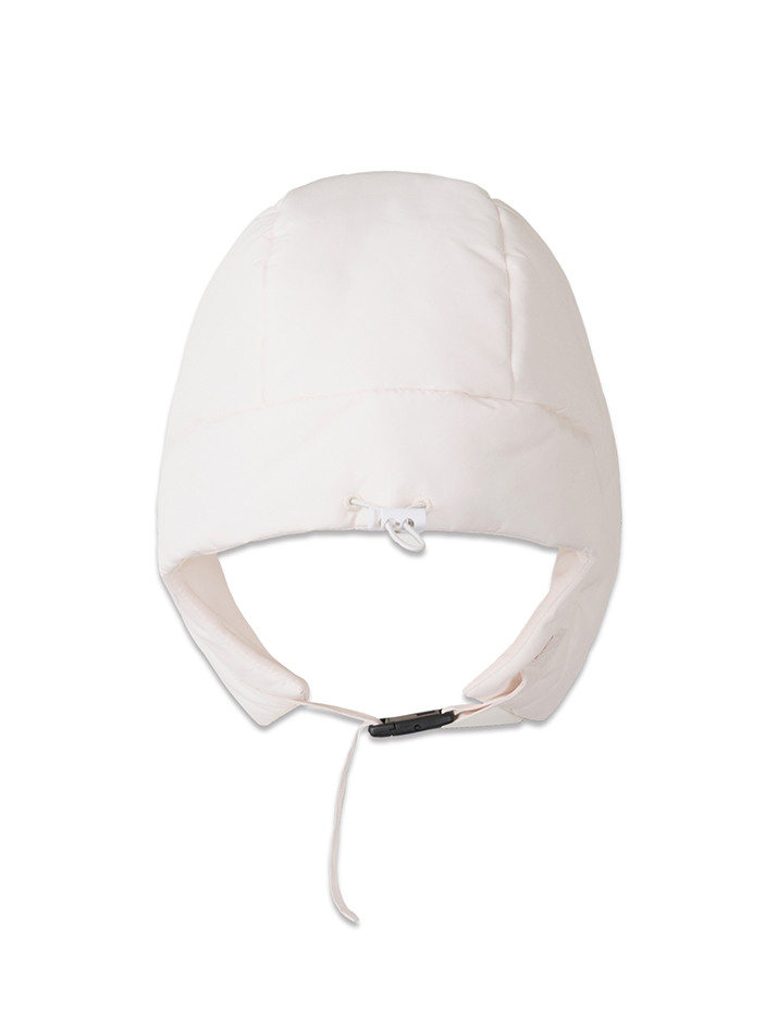 코지 패딩 캡 모자 아이보리