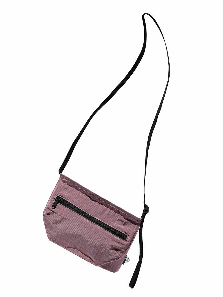 FEATHER SACOCHE BAG SILVER PINK