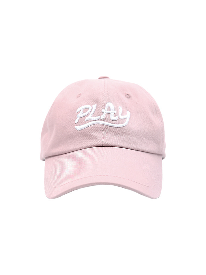 PLAY 자수 볼캡 - PINK
