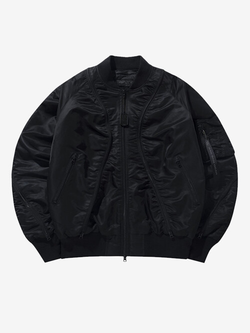 23FW SAN SAN GEAR ALPHA INDUSTRIES MA-1 FLIGHT JACKET BLACK