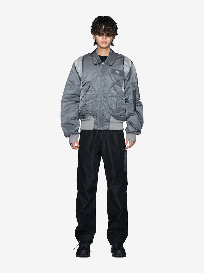 23FW SAN SAN GEAR ALPHA INDUSTRIES CWU 45/P FLIGHT JACKET STONE/SILVER