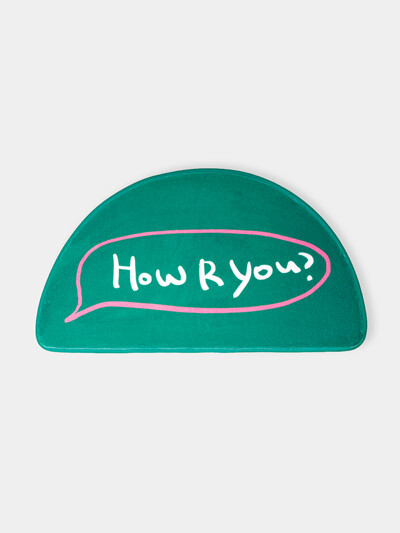 하프문 소형러그-HOW R YOU(2COLORS)