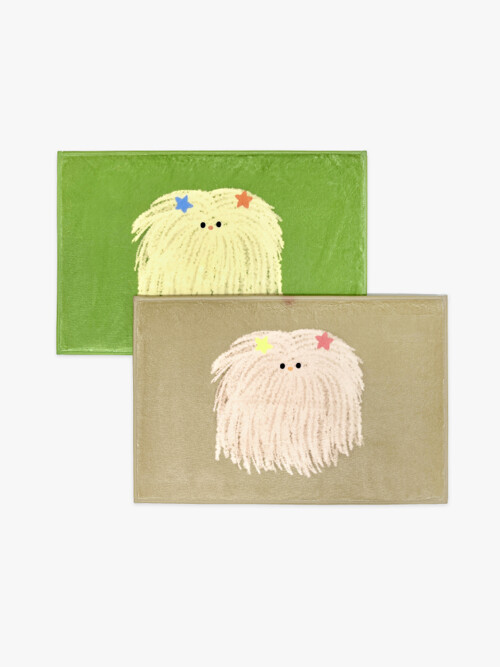 어글리 프렌즈 폭신한 극세사 발매트 (별핀 2colors)