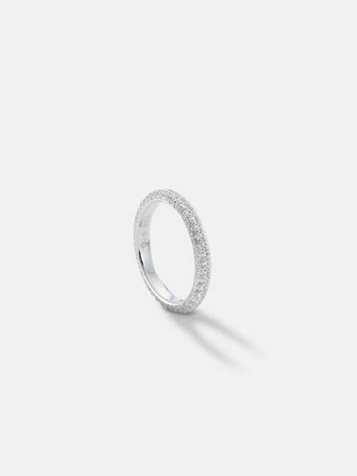 PAVE CUBIC SLIDE RING