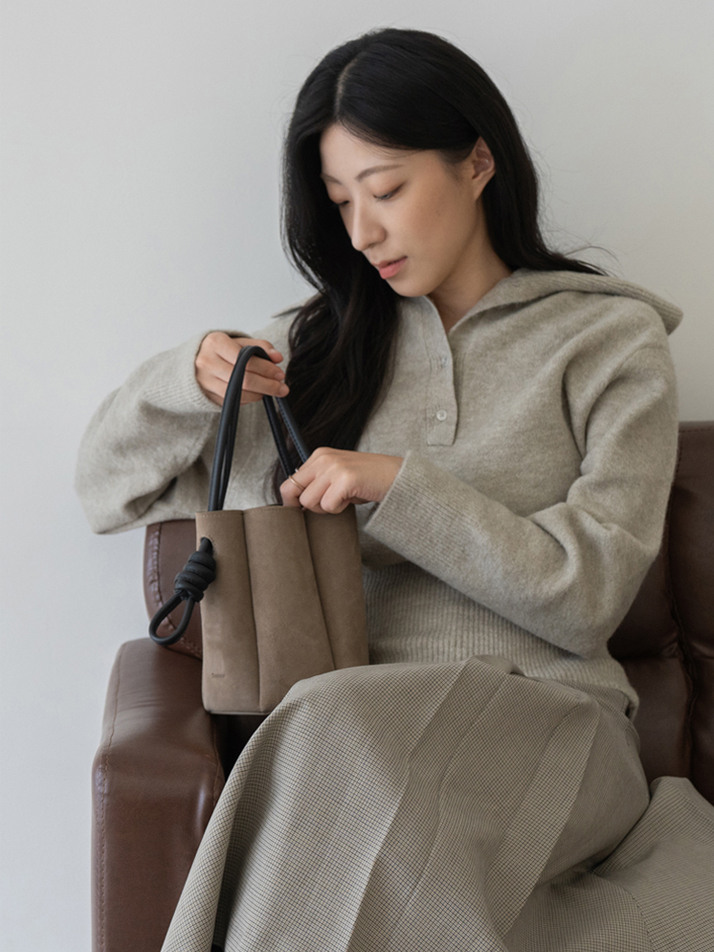 Petal bag - Warm gray