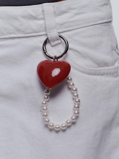 Red Heart Key Ring