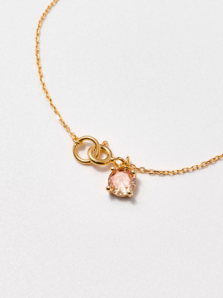Two-link Peach Stone bracelet [sv925]