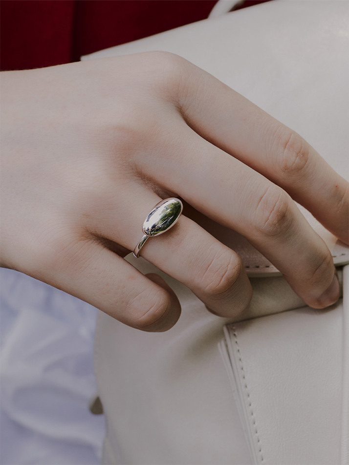 Long Pebble Ring [sv925]