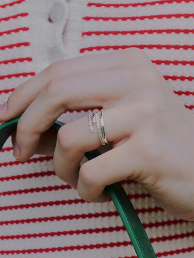 Loopline Pave Ring [sv925]