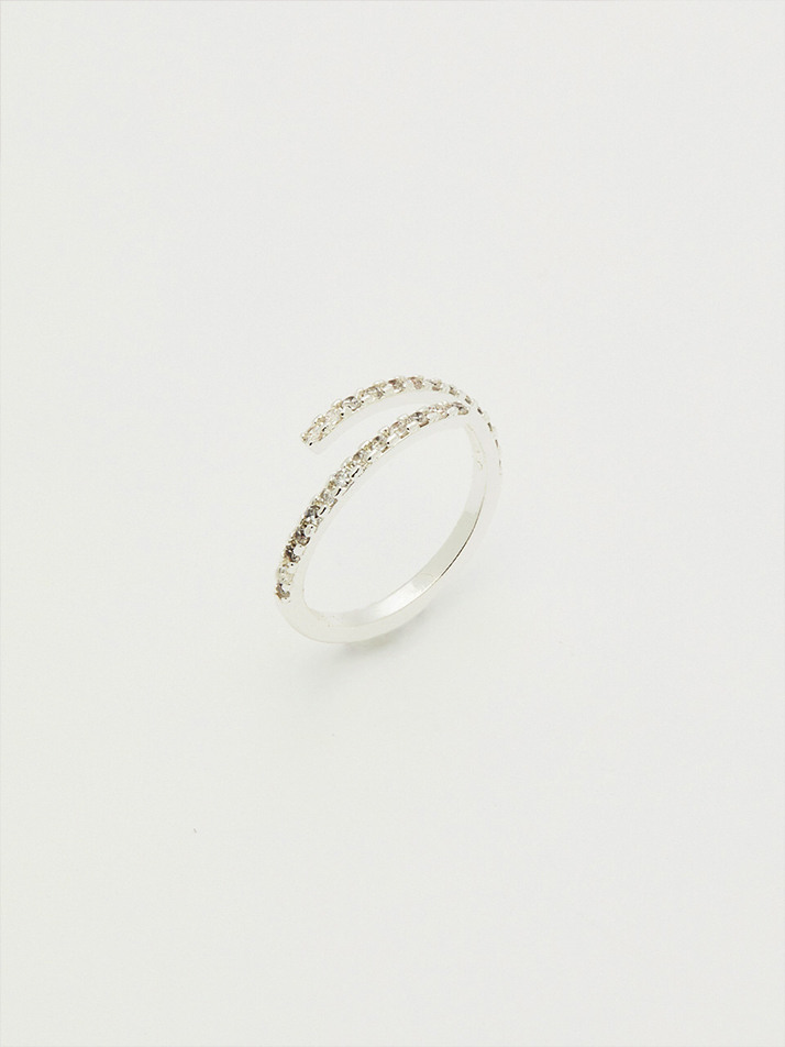 Loopline Pave Ring [sv925]