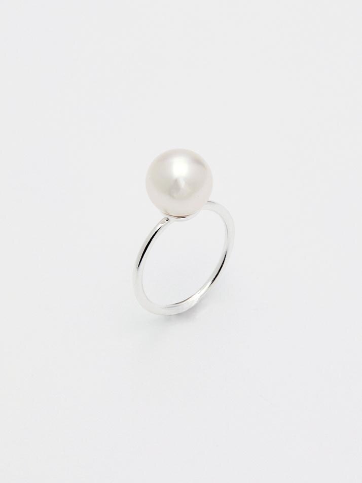 One Point Pearl Ring [sv925]