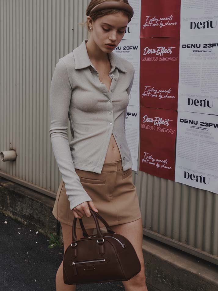 Poku bowling bag [Tan Brown]
