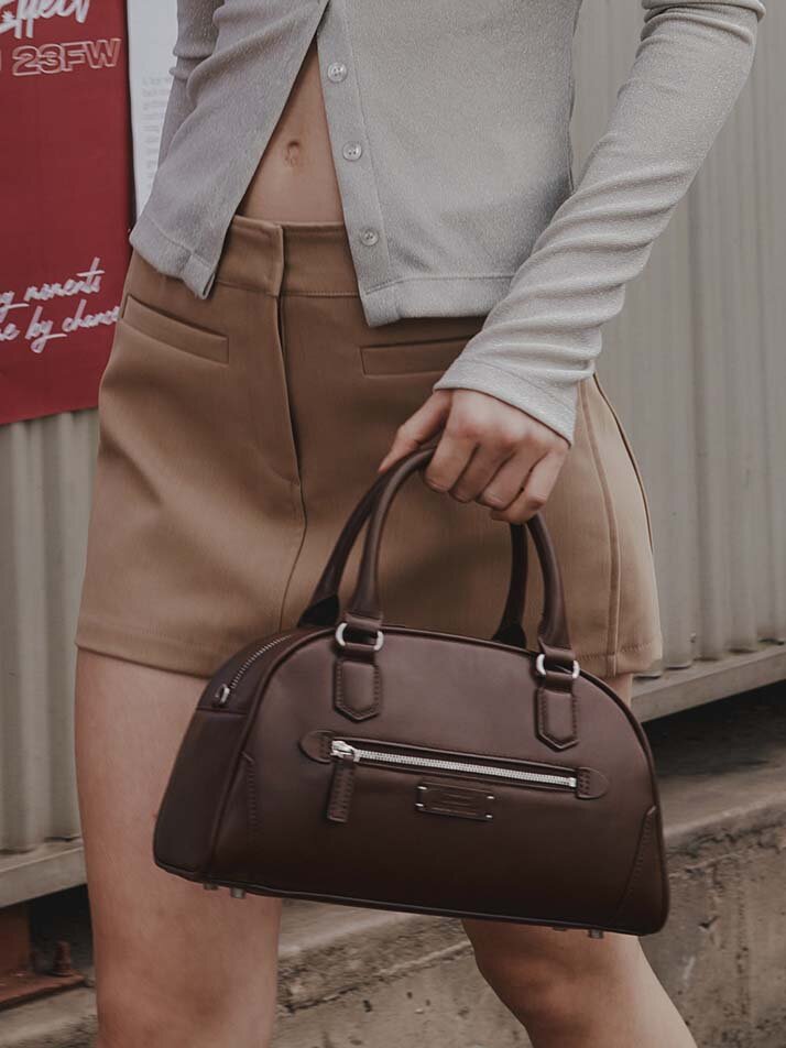 Poku bowling bag [Tan Brown]