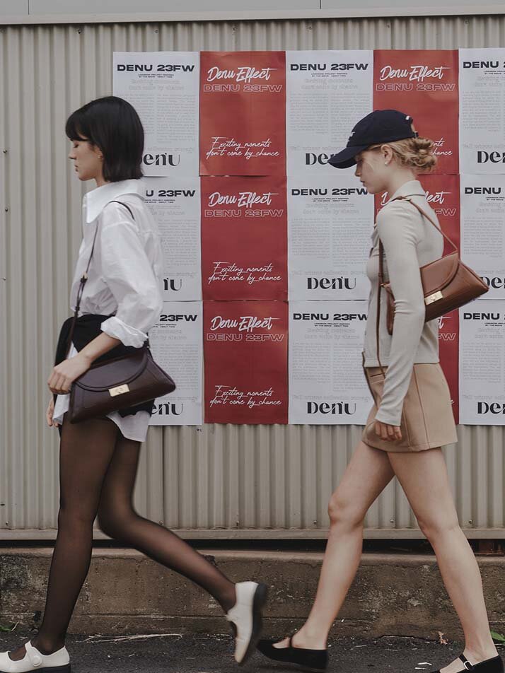 Echell Taylor bag [Tan Brown_gold]