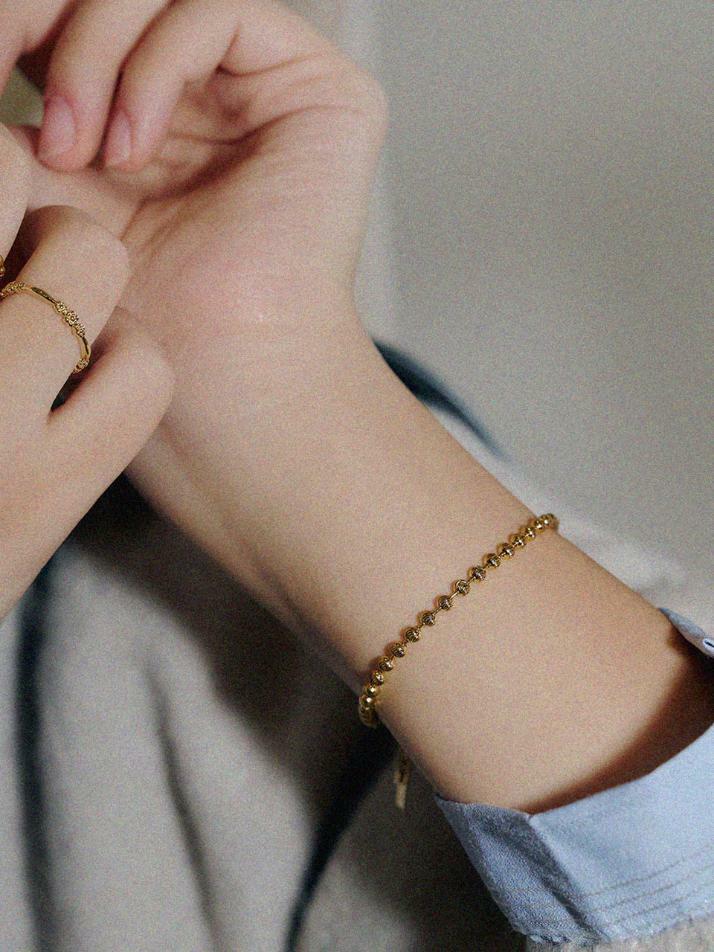 [sv925]Basic Ball bracelet