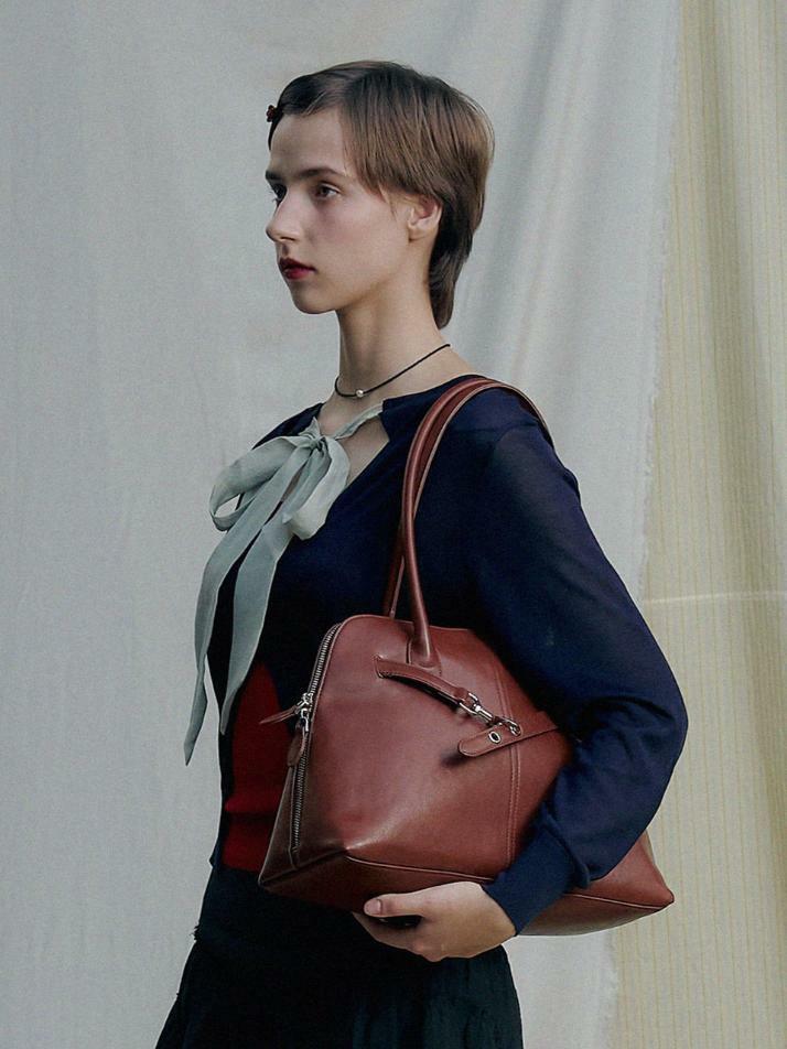 NOA BAG [BROWN SILVER]