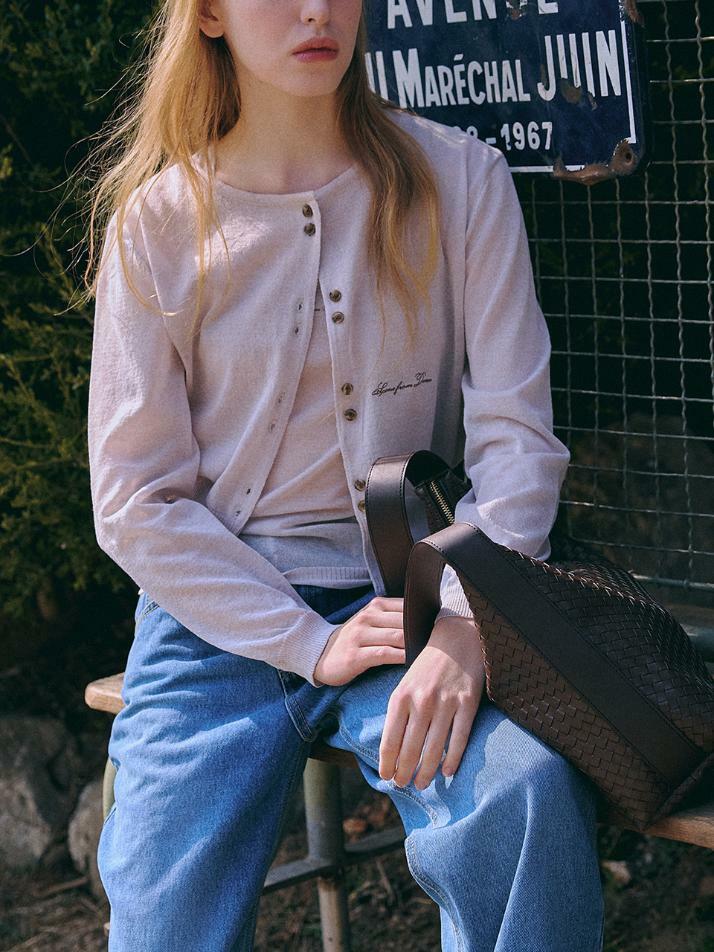 Summer knit jacket + sleeve [IVORY]
