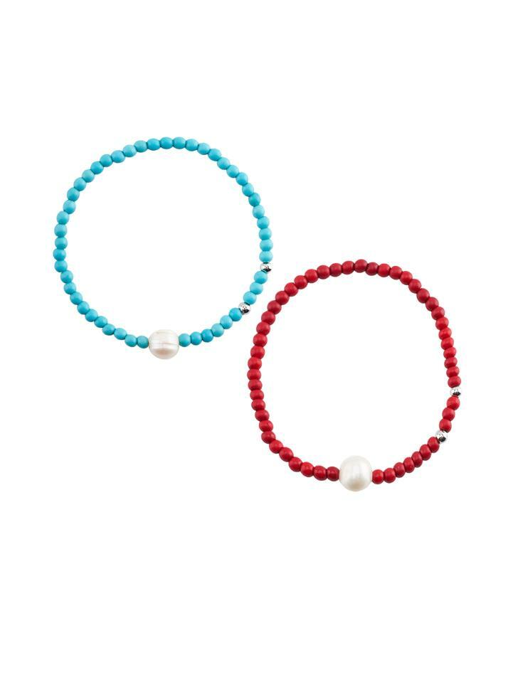 Realstone Color Bead Bracelet
