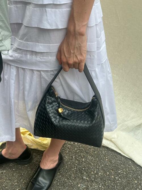 Jane Weaving Tote Bag [BLACK]