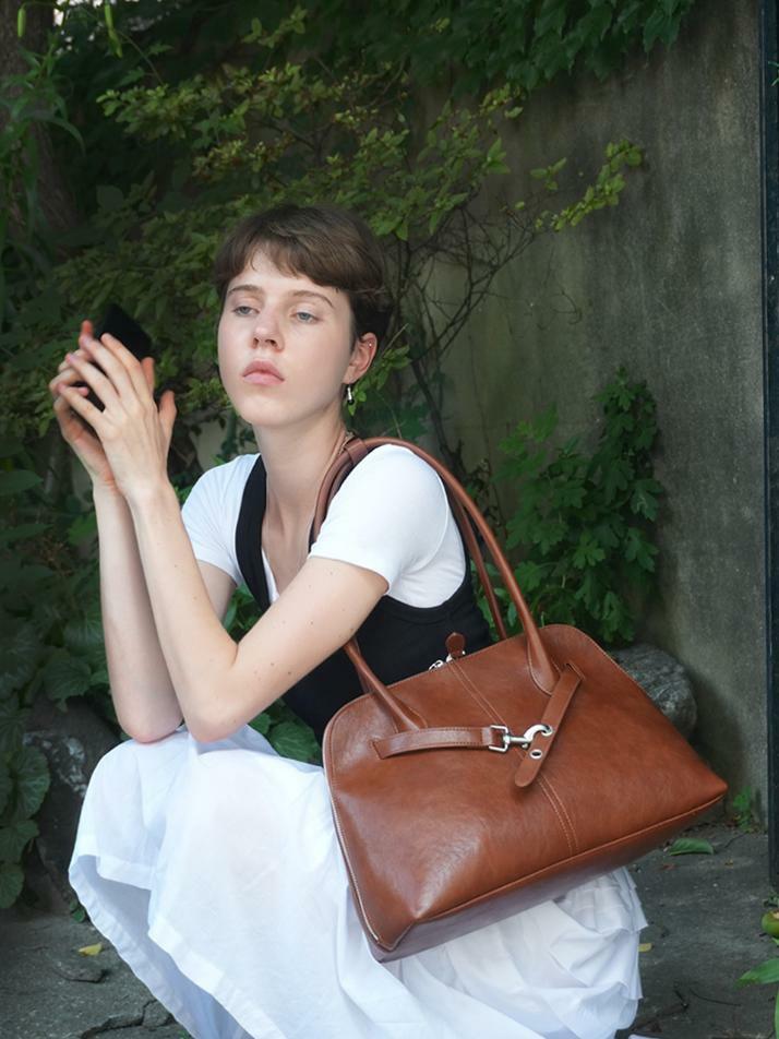 NOA BAG [BROWN SILVER]