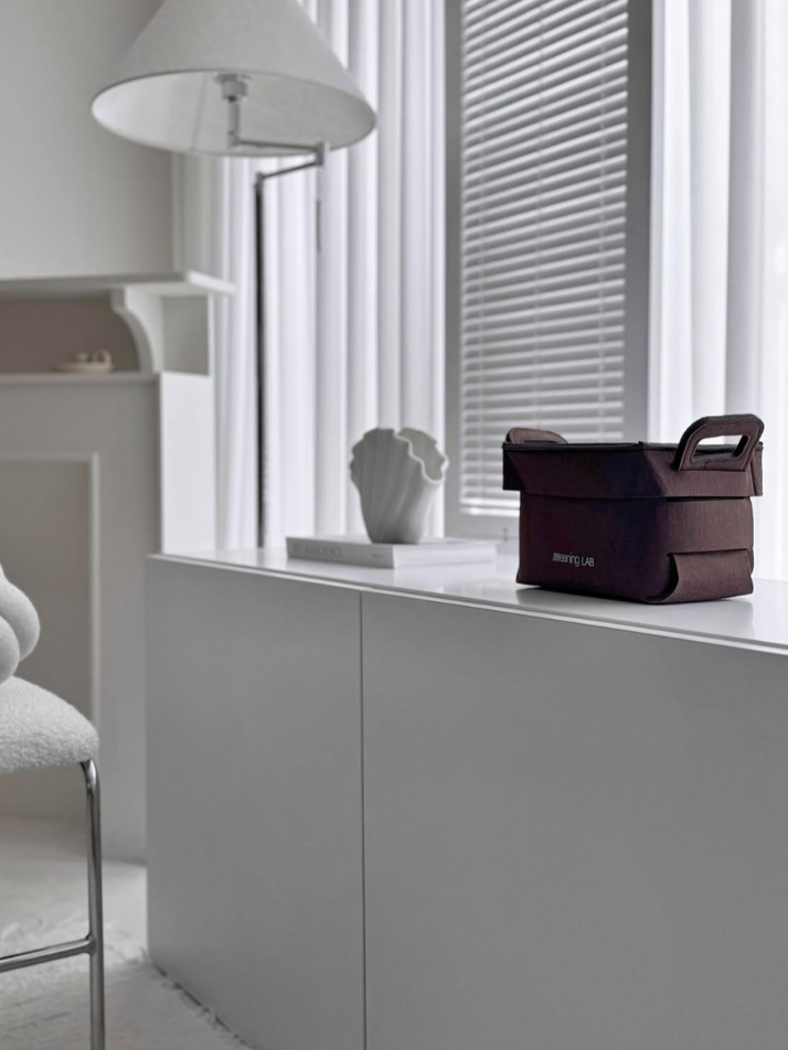 미닝랩 그린펠트 수납박스 3종 세트 초코브라운 (S, M , L) 